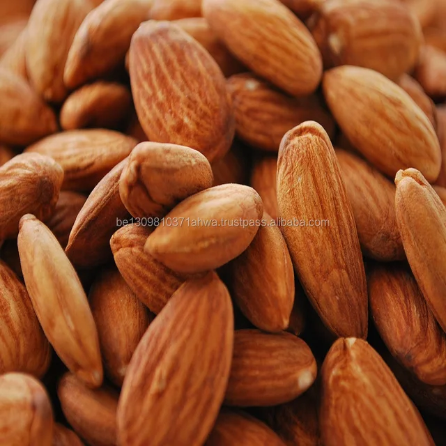 whole natural raw almonds nuts