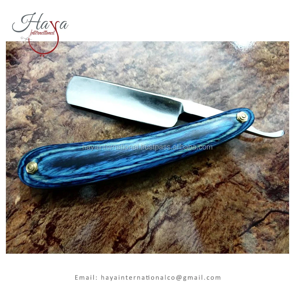 straight shaving razors in colorful handles cut throat shaving