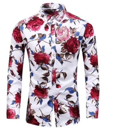 2019 New Autumn New Long Sleeve Flowers Shirts Plus Size 5XL 6XL 7XL Button Down Social Hawaiian Floral Shirt, Turn-down collar
2019 New Autumn New Long Sleeve Flowers Shirts Plus Size 5XL 6XL 7XL Button Down Social Hawaiian Floral Shirt, Turn-down collar