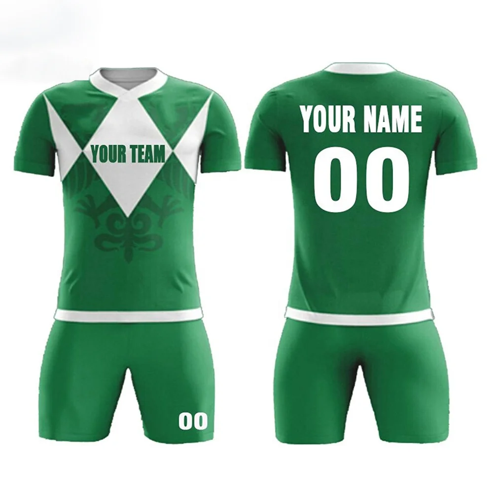 Color Verde sublimado nueva llegada modelo de equipo de fútbol uniformes de fútbol profesional, los clubes de los kits de ropa deportiva