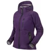 2019 Waterproof and windproof Spring Wholesale Polyester Classic Purple Women Hooded Black Zipper Warm Lining Cinch Cord Jackets