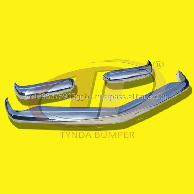 Pagode W113 models 230SL 250SL 280SL (1963 -1971) bumpers stainless steel polished discount 5%