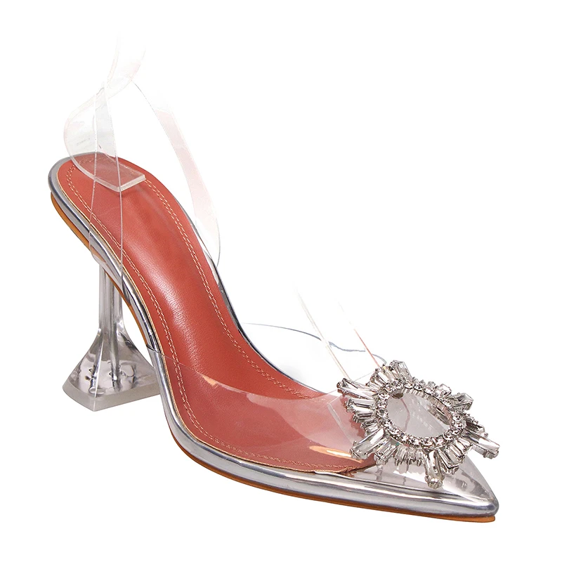 WETKISS Party Wedding Shoes Women Dress Shoes High Clear Heels Shoes Slingbacks Fancy Summer Sandals with Crystals, Silver
WETKISS Party Wedding Shoes Women Dress Shoes High Clear Heels Shoes Slingbacks Fancy Summer Sandals with Crystals, Silver