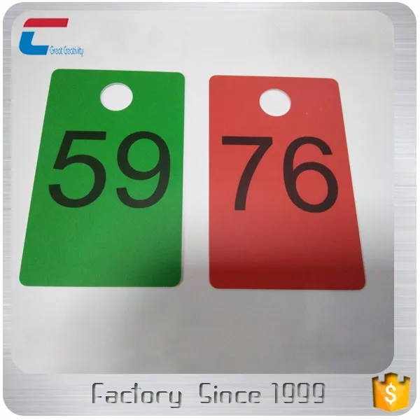 Plastic Numbered Tags,Coat Room Checks Hanger Tags,Plastic Coat Hanger