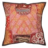Latest Design 16 X 16 Embroidered Patchwork Cushion Cover Sequins Cotton Cushion Cover Ethnic Indian Pillow Case Cushion Covers