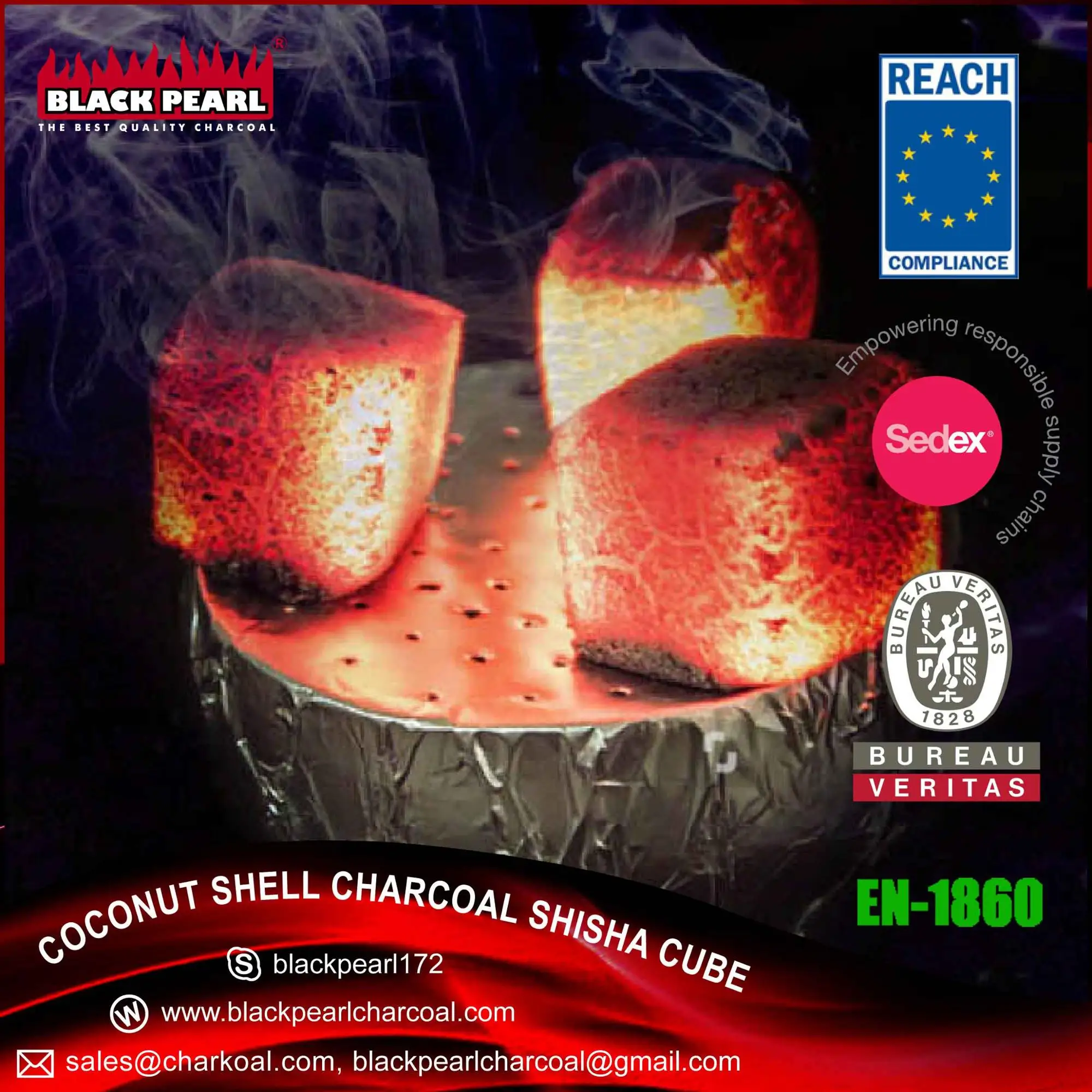 quality best natural flavor coconut shell hookah charcoal