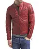 Wholesale Pu Leather Jacket High End Multi Zipper Button Collar Men Coat Motorcycle Leather Jacket Pakistan Suppliers