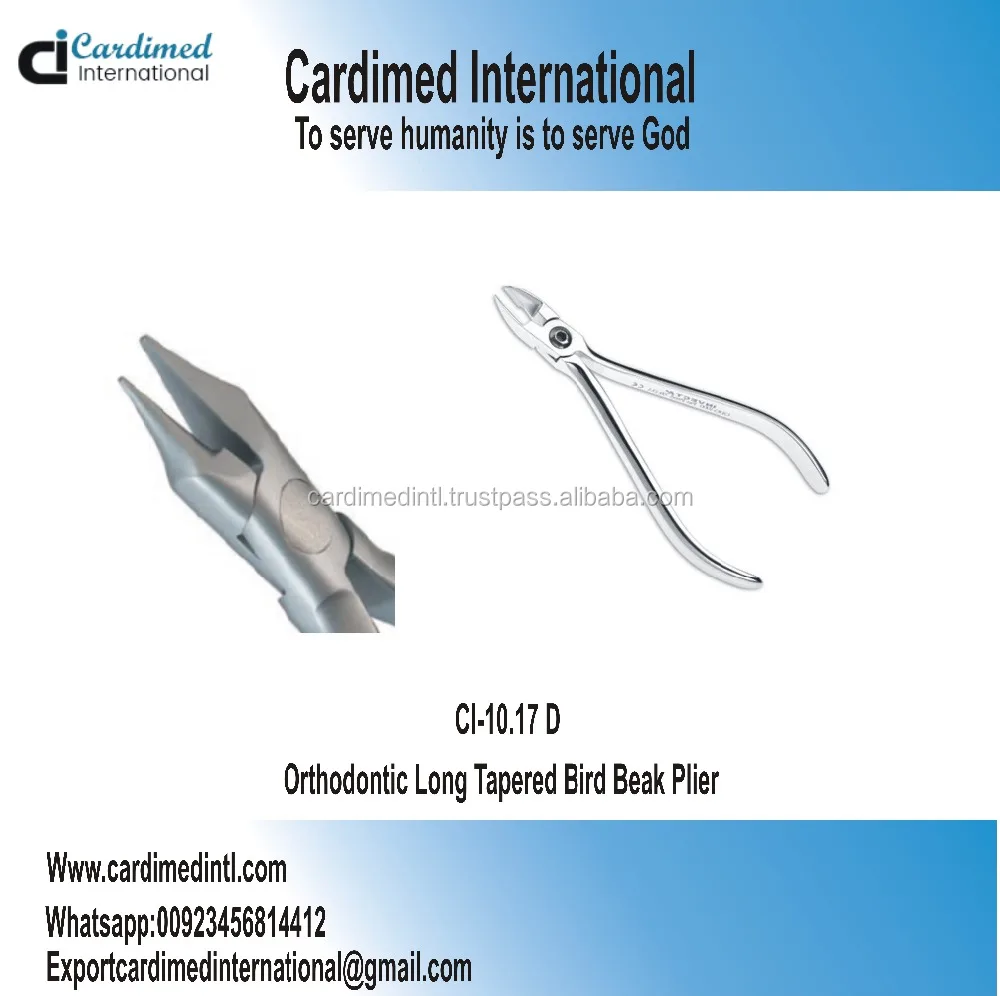 Orthodontic Long Tapered Bird Beak Plier/ Dental Instruments