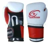 custom OEM high quality Boxing Gloves Training Sparring Gloves punching Cow Hide Leather Muay Thai Fighting Bag Mitts kickboxing