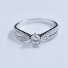 Ring Women Design:: RNG185 Silver 925 White cubic Zirconia Gemstones by PMOR