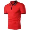 Professional Men Cotton Casual Polo T Shirts Street Wears Shirts With Custom Color For Sale