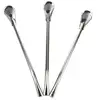 Bombilla Yerba Mate Straws, Reusable Tea Coffee Cocktail Stainless Steel Bent Smooth Flow Drinking Stir Filter Spoon Straws