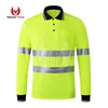 Workwear Shirt With Reflective Tape And Safety Brands Low Prices Bulk Discounts All Items Hi Vis Polo Shirt