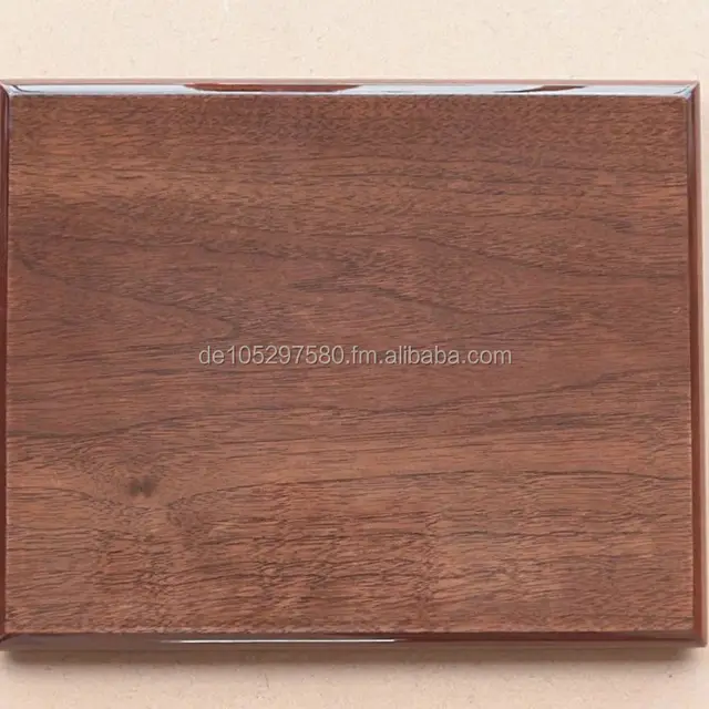 walnut piano finish wooden award plaque