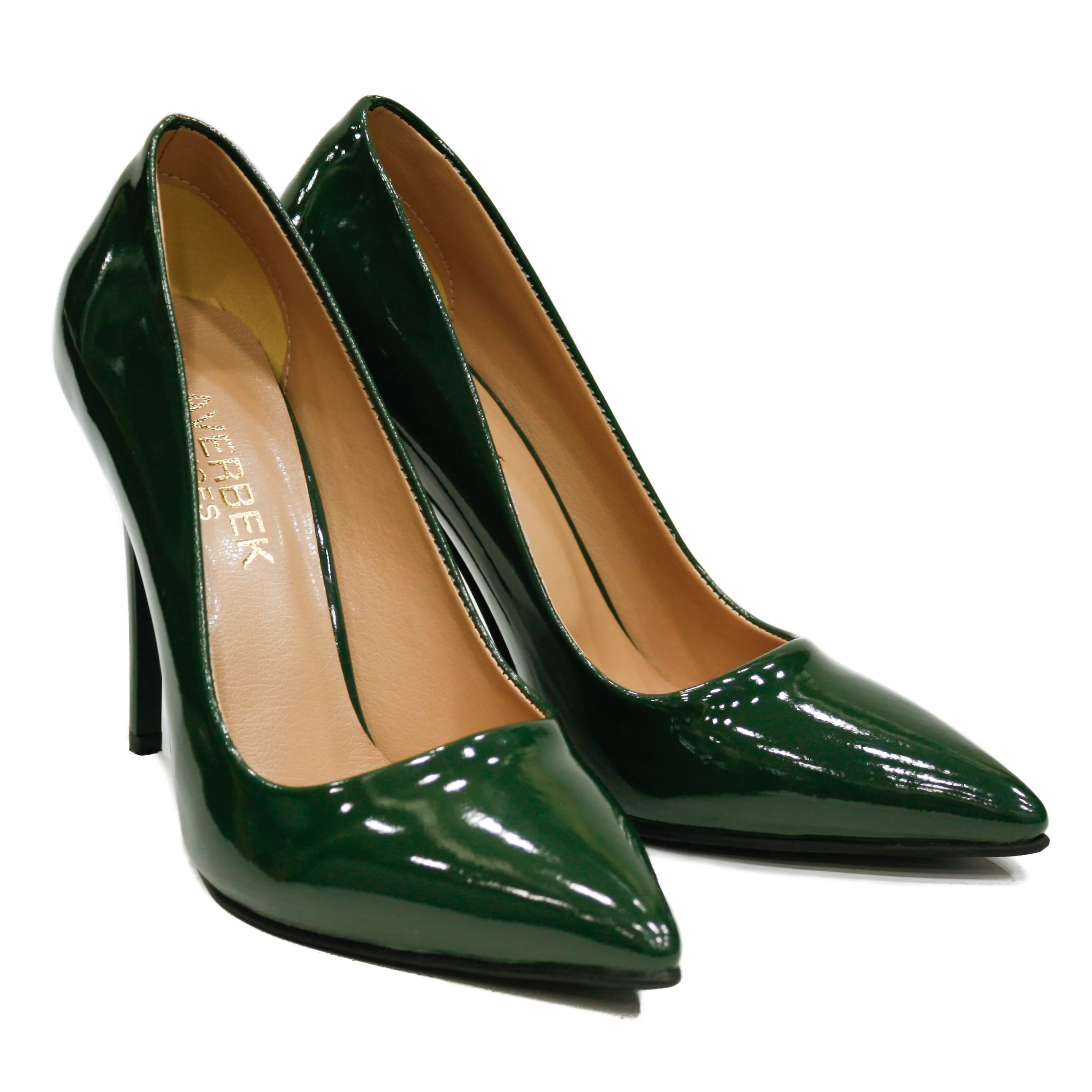 green ladies dress shoes