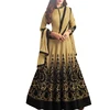 Anarkali suits type Indo western dress /Attractive Camel Colored Taffeta Silk Salwar kameez Suit/ Women Indo wester