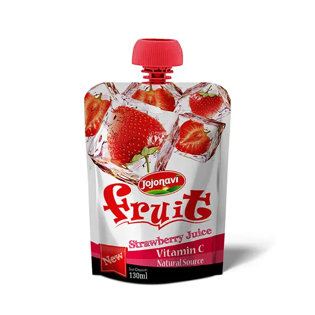 strawberry juice wholesales fruit juice in bag 130ml fruit juice