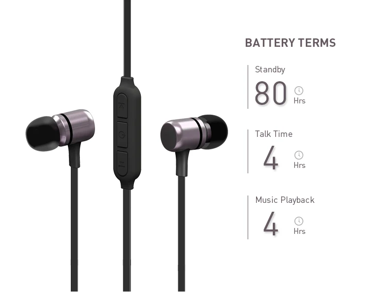 Wireless Bluetooth Headphone Earphones BN901 Featuring Magnetic Switch On/Off and Bluetooth Selfie Shutter IND - ANKUX.COM