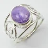 Natural Semi precious stones China Jewellers Supplier 925 Solid Silver AMETHYST Collectible Rings Size 6 February Birthstone