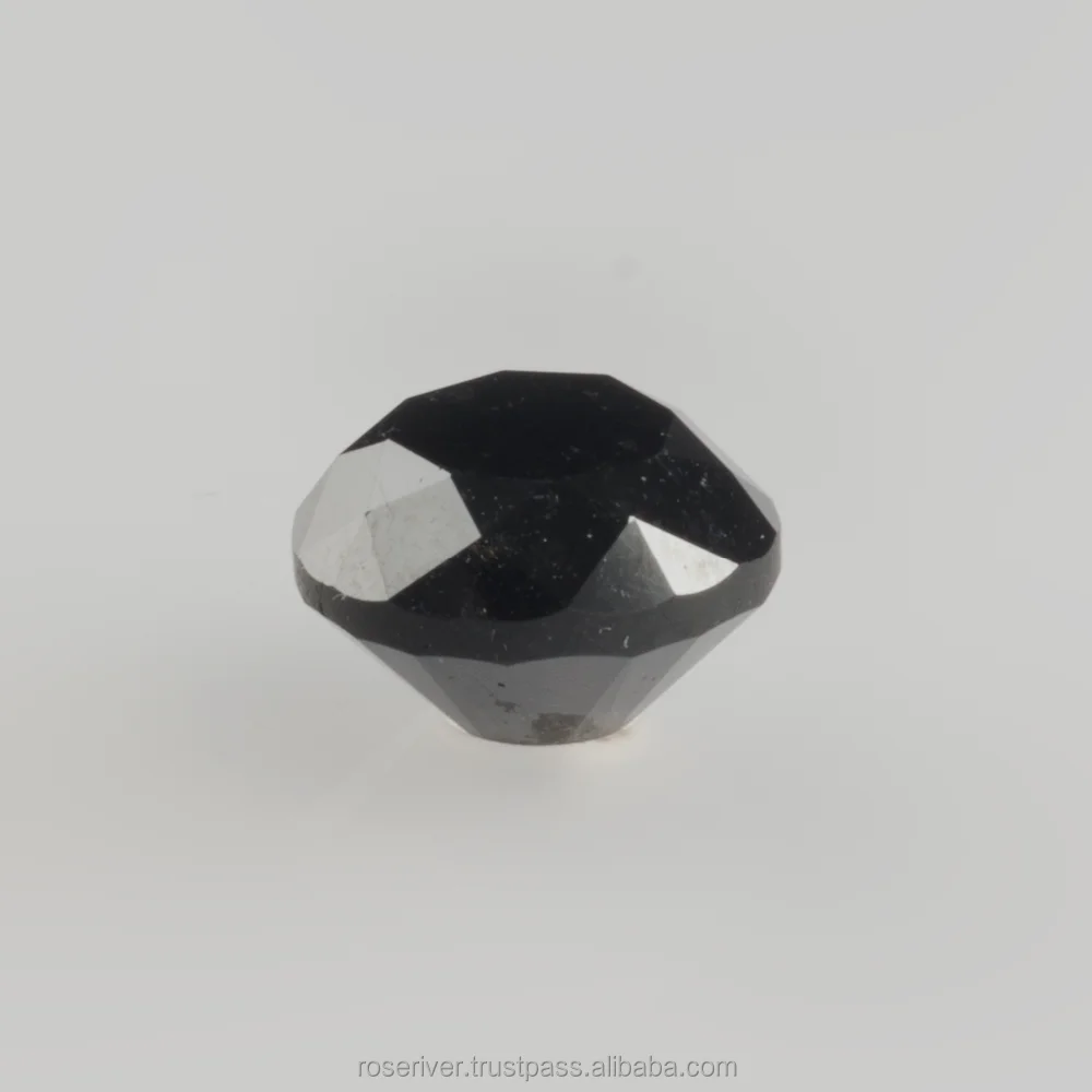 فضفاض الطبيعية الجولة الرائعة قطع الماس الأسود بسعر الجملة