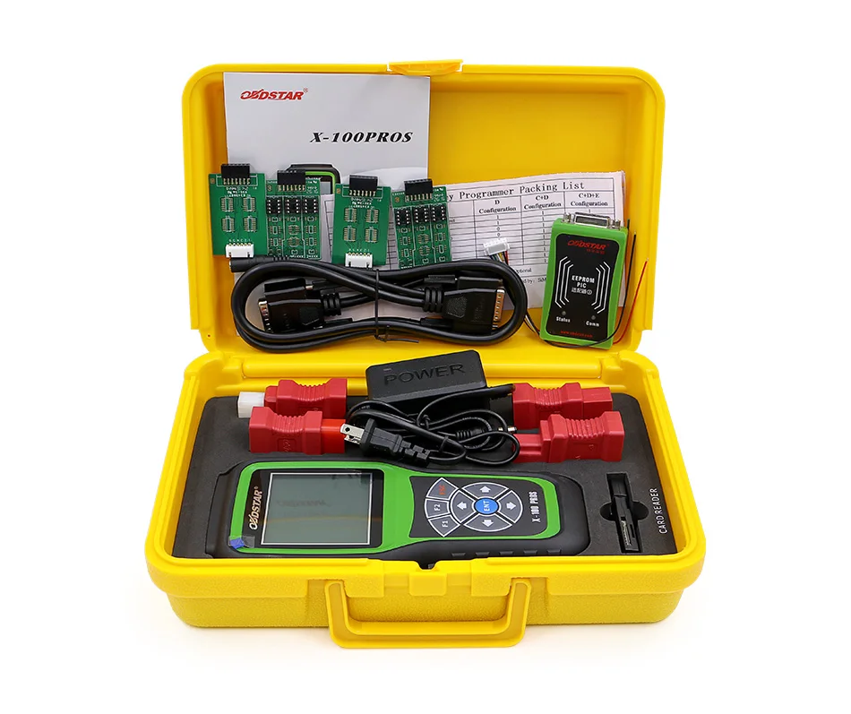 OBDStar X100 ProS OBD2 mileage correction device X-100 PROS C+D+E model auto diagnostic key programming tools, Green
OBDStar X100 ProS OBD2 mileage correction device X-100 PROS C+D+E model auto diagnostic key programming tools, Green
