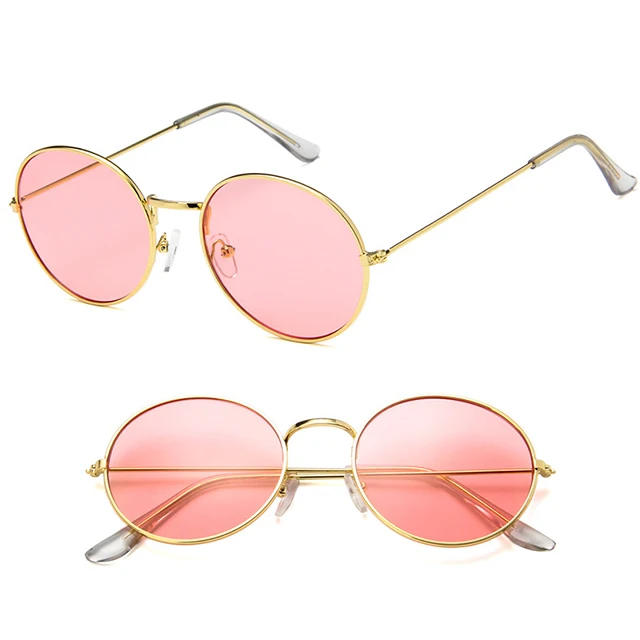 

DLL3019 Fashion Oculos Gafas Jelly Candy Ocean Lens Retro Round Lentes de sol