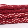 Indian maroon waves design hand printed dress making cloth women garments running throw tulle fabrics