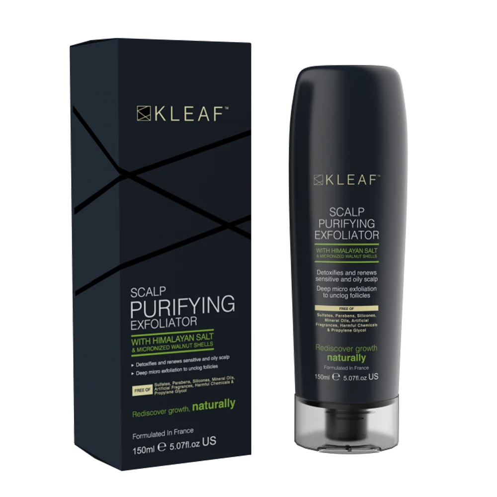 Kleaf Scalp Purifying Exfoliator Natural Hair Care Product With