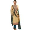 Cream Pure Lawn Cotton Salwar Suit / Anarkali Salwar Kameez Online / Designer Patiala Salwar Kameez Online