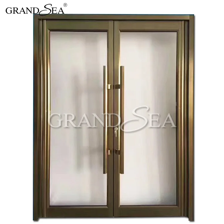 used commercial glass doors aluminum frame fixed big windows