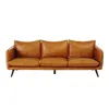 Camel color Vintage 4-Seater Leather Sofa/cow hide vintage leather sofa