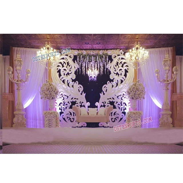 Latest Design Wedding Stage Paisleys Wedding Stage Backdrop Frame