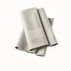 Customized 100% Cotton Satin Band 20*20 Inches White Table Napkins For Restaurants & Hotels