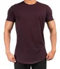 Unique High Quality Dry Fit Cheap Custom Printed Scoop Bottom Gym Clothing Men T Shirt