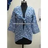 Designer Cotton Block Printed Top Short Women Kaftan Kimono Style dress Manufacturer