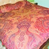 luxurious Antique Jacquard woven Bedcovers decorative indian wool bedcovers
