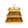 New Trend Vietnam Hand Made 3 Tiered Laminated Bamboo Fruit Basket Wholesale