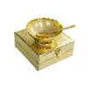 Elephant motif gold silver plated bowl set Indian baby shower gifts India favors