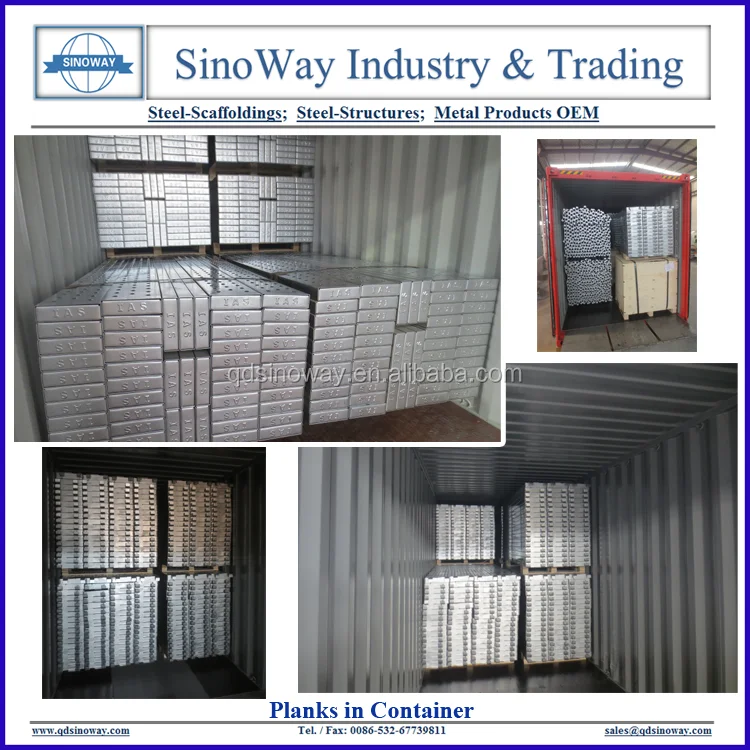 planks in container