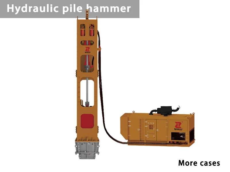 hydraulic pile hammer impact energy 60kn-90kn