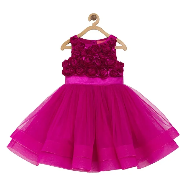 Toy Balloon Kids Pink Rosette Girls Party Dress
