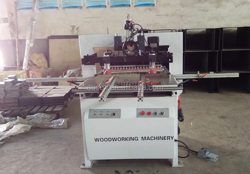 two row spindles wood boring machine MZ73212 woodworking drilling