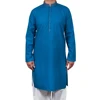 India Men Cotton Long Kurta collar Mens kurta shalwar kameez designs printing