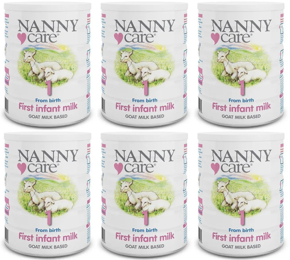 nannycare first infant milk pasteurised goat milk solids (43%)