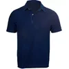 High Quality Standing Collar Neck Mens Golf Short Sleeve Plain Polo T Shirt