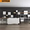 OPPEIN new fashion modern artificial quartz lacquer kitchen Cabinets