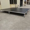 Motorized rotating building a stage mobile scaffolding platform
