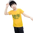 DR180106BG002 High quality kid t-shirt plain summer kid dress boy t shirt