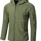 Men's Outdoor Soft Shell Hooded Tactical Jacket Softshell