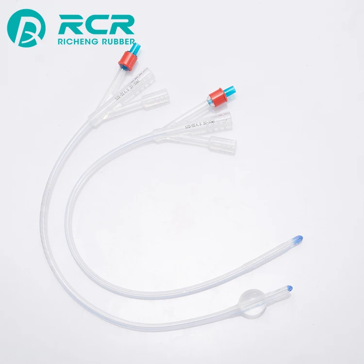 OEM Customized color yellow silicone foley catheter 10fr for medical